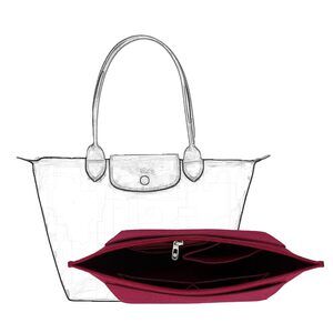 5681 Purse Organizer, Multi-Pocket Felt Handbag Organizer, Folding Tote Bag